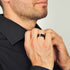 Silicone Wedding Ring for Men with Stainless Steel Strip - SteelLine Collection - Patented Design